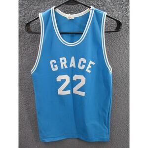 Vintage 1970s HS? Basketball Jersey Tank GRACE #22 Southern Athletic Size Small